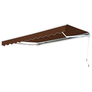 Toldo Proyectable Aluminio 2 x 1,5 Mts Café