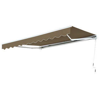 Toldo Proyectable Aluminio 4 x 2,5 Mts Café Topo