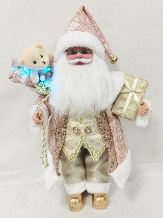 Santa Musica Y Movimiento Regalos Rosa Dorado 43Cm 074